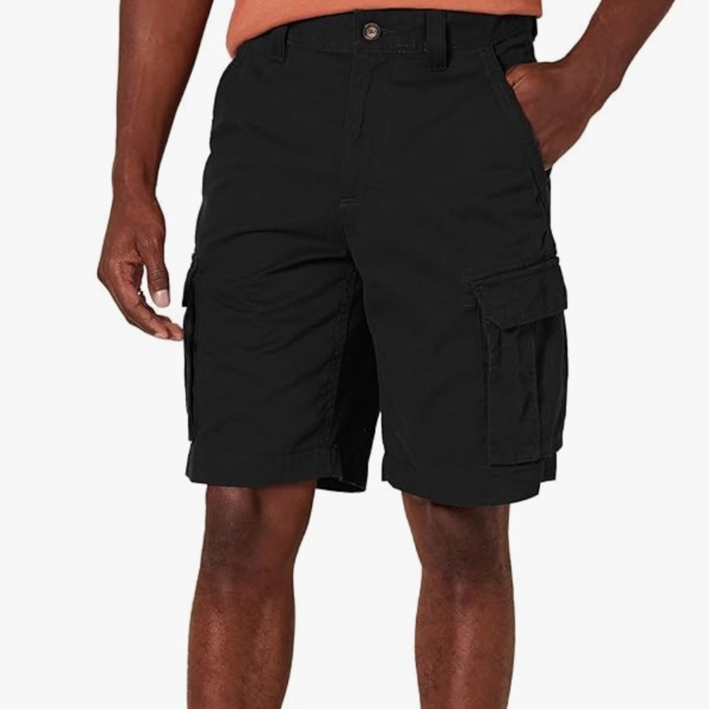 Men's Black Cargo Shorts